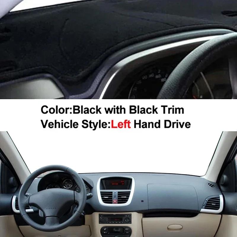 Car Dashboard Cover Non slip pad For Peugeot 207 206+ Dashmat Carpet Cape Car Dash Mat Sun Shade Pad Anti-UV Cushion
