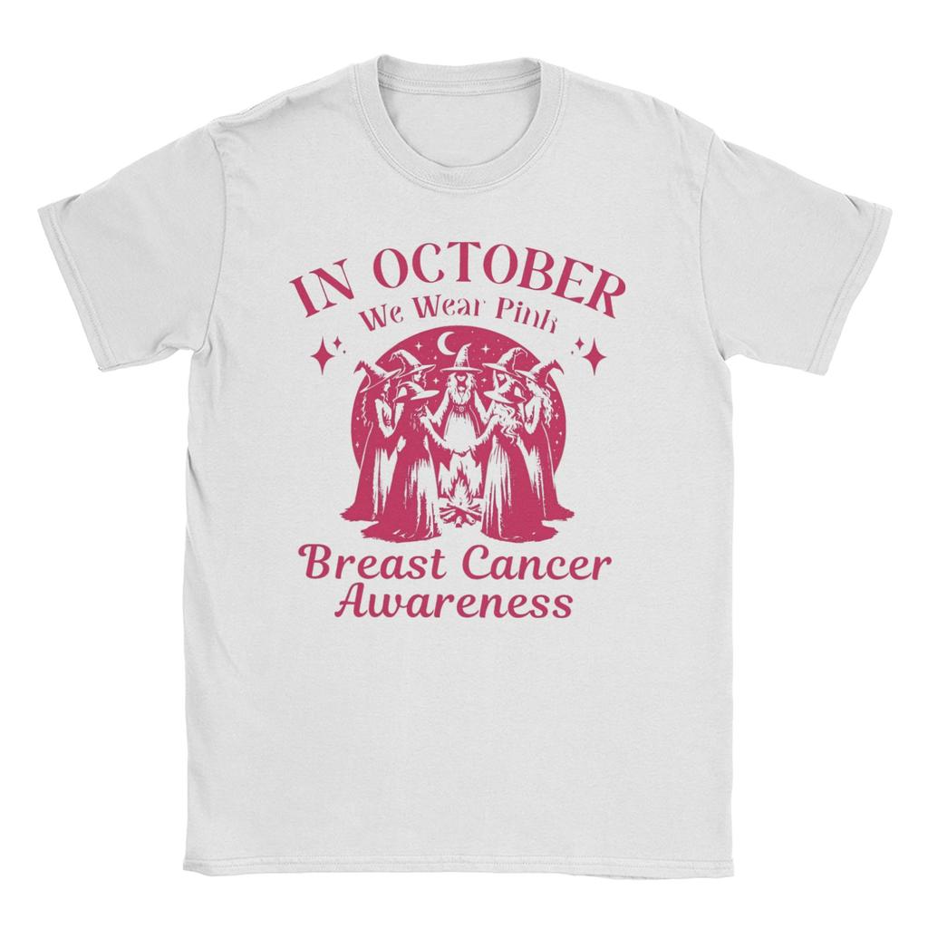 In October We Wear Pink T Shirt Men 100% Cotton Awesome T-Shirt Round Neck Tee Shirt Short Sleeve Tops Gift Idea