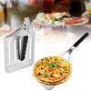 Foldable 430 Stainless Steel Pizza Cake Spatula Pizza Peel Slotted Spatula,Size M (BPA-Free,No FDA Certificate)