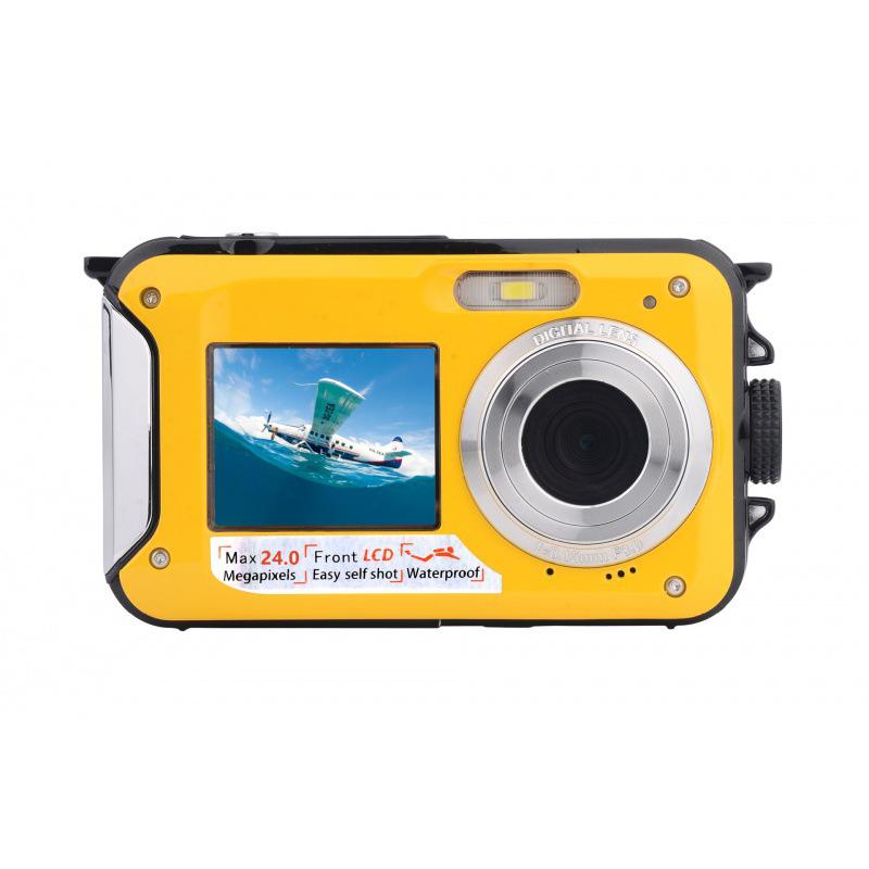 Waterproof Dual-Screen 24MP HD Digital Camera - Model HD268 (English Version)