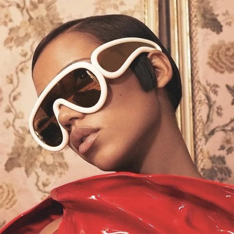 New Summer Women Vintage Sunglasses Y2K Fashion Oval Sun Glasses UV400 Protection Street Style Eyewear