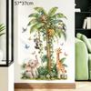 Green Leaves Wall Stickers For Home Living Room Decorative Vinyl Wall Decal Tropical Plants Diy Kid Door Murals Wallpaper
