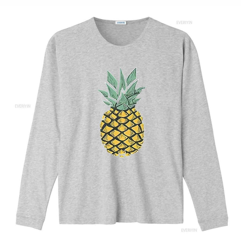 Womens Pineapple T Shirt Cute S Summer Vacation  Cotton Aloha Black Vintage Washed Fashion Versatile Stretched Stylish Homme