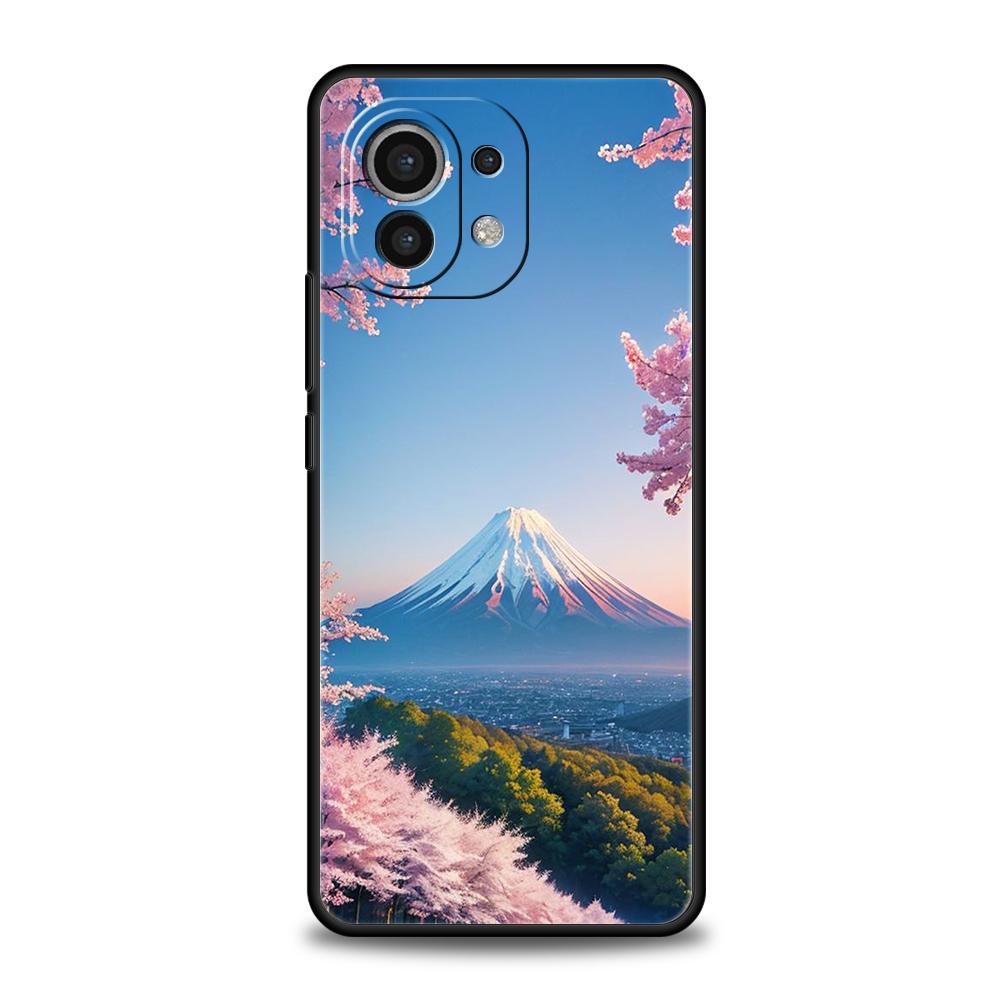 Japanese Anime Landscape Art Phone Case For Xiaomi 15 14 13 12 Lite 14T 13T 12T Pro Poco X7 X6 X5 X4 X3 NFC F7 F6 Pro Cover