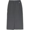 New MLB Casual Long Skirt Women's Gray 3FSKB0253-43CGD