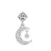 Upside Down Peach Heart Teardrop Zircon Belly Button Ring, 316 Stainless Steel Navel Jewelry