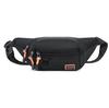 Fashion sports fanny pack Men's large-capacity simple cash register bag Outdoor travel messenger bag Multifunctional fashion breast bag