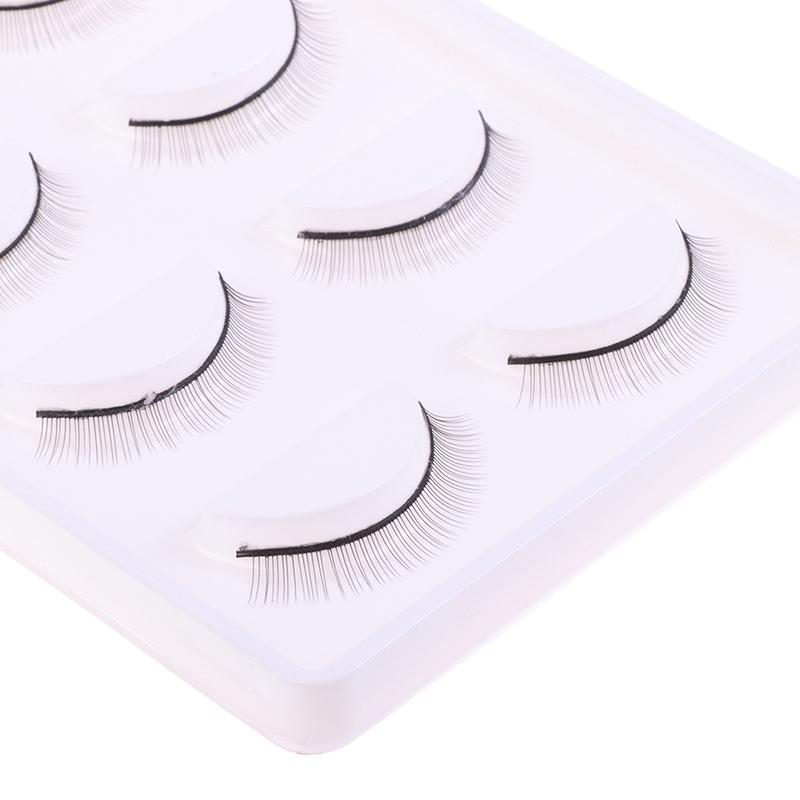 5 Pairs Individual Practice False Eyelashes Natural Training Lashes Eyelash Extension Practicing For Beauty Makeup Tools