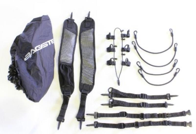 BAGSTER Satteltasche SPIDER 15-23L 44x30x18cm Schwarz 4899B1