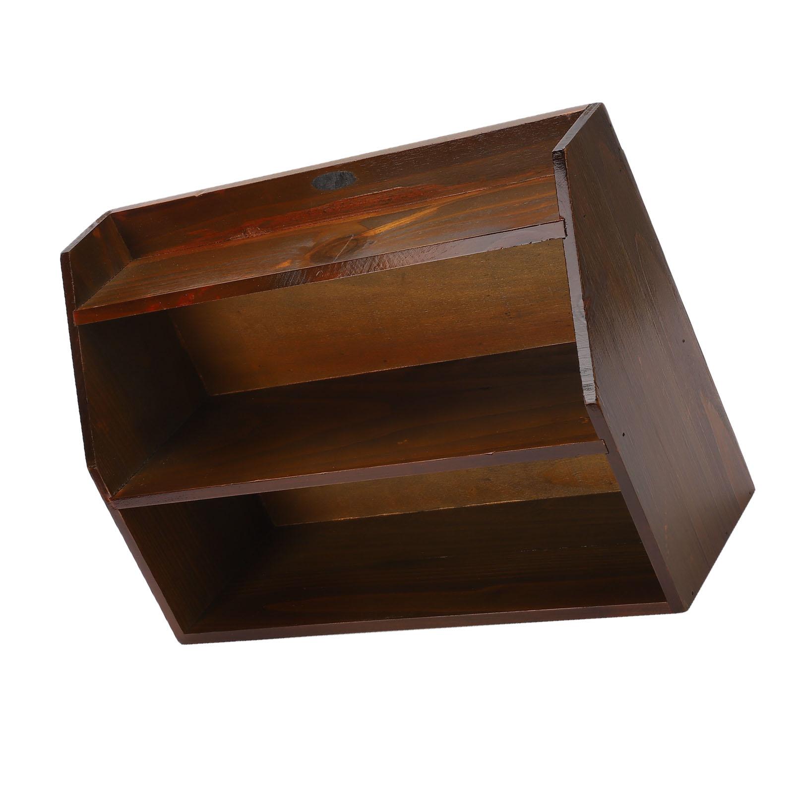 Деревянная полка для хранения Устойчивая Минималистичная Экономия места Настенная полка-витрина для чайных чашек