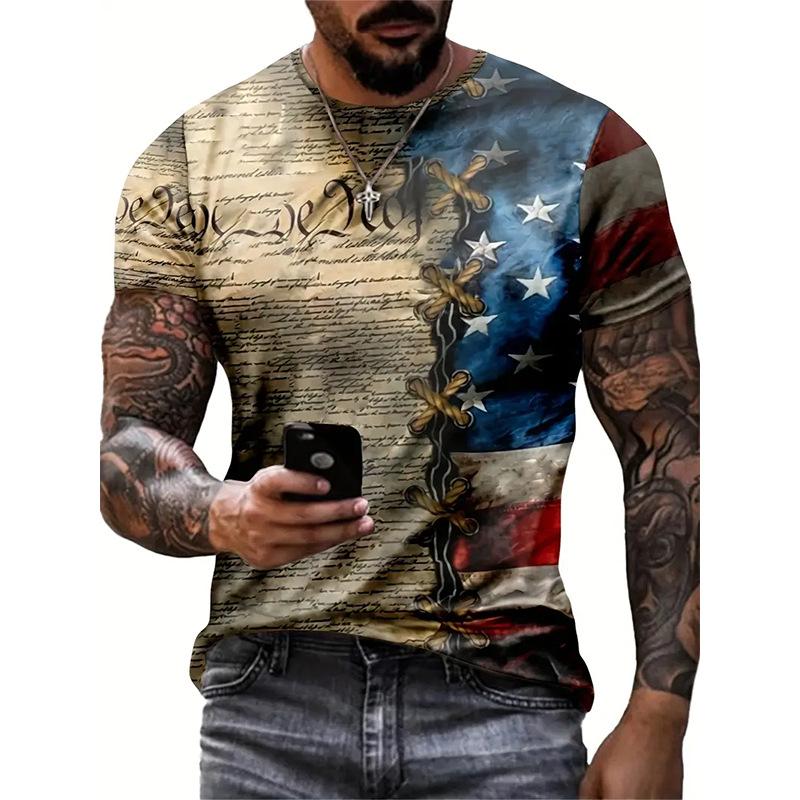 Summer Trendy Men's Casual Short Fashion Sleeved T-shirt