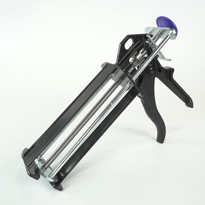 DM 250ML 10:1 Dual Tube Caulking Gun Manual Tool Epoxy Caulking Gun Push-Type Industrial Gun