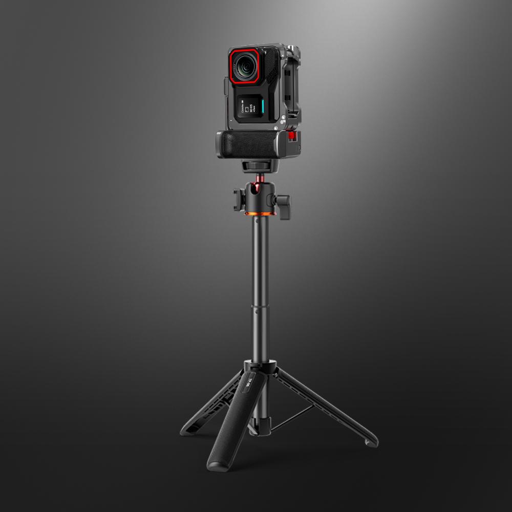 Pro kameru Insta360 Ace Pro/Ace Pro 2 Rukojeť Rychloupínací klec z hliníkové slitiny, Přenosný ruční rámový spouštěcí kit