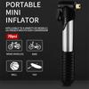 Bicycle Inflator Mini Portable MTB Bike Pump Hand Air Pump Scharder Presta Valve Basketball Football Equipment Bike Accessories