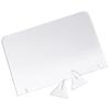 Menu Records Whiteboard with Stand Acrylic Dry-Erase Board Desktop Display Memo Message Board