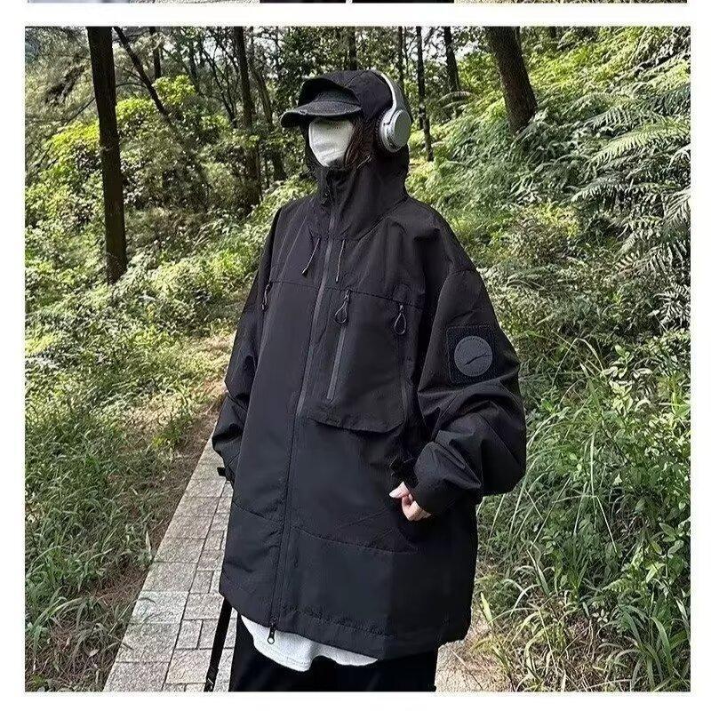 

Мужская куртка American Functional Soft Shell — ветрозащитная и водонепроницаемая на весну/осень 2023 г. L чёрный