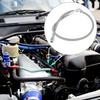 Unifizz 4AN Turbo Oil Feed Line 24 Inch Length Stainless Steel Braided AN4 90 Degree Straight Hose End Pressure Remote Turbocharger Oil Drain Return