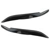 1 Pair Black Carbon Fiber Car Front Left Right Headlight Eyebrow Eyelid Trim Decorative Fit For Subaru Legacy 2006 2007 2008