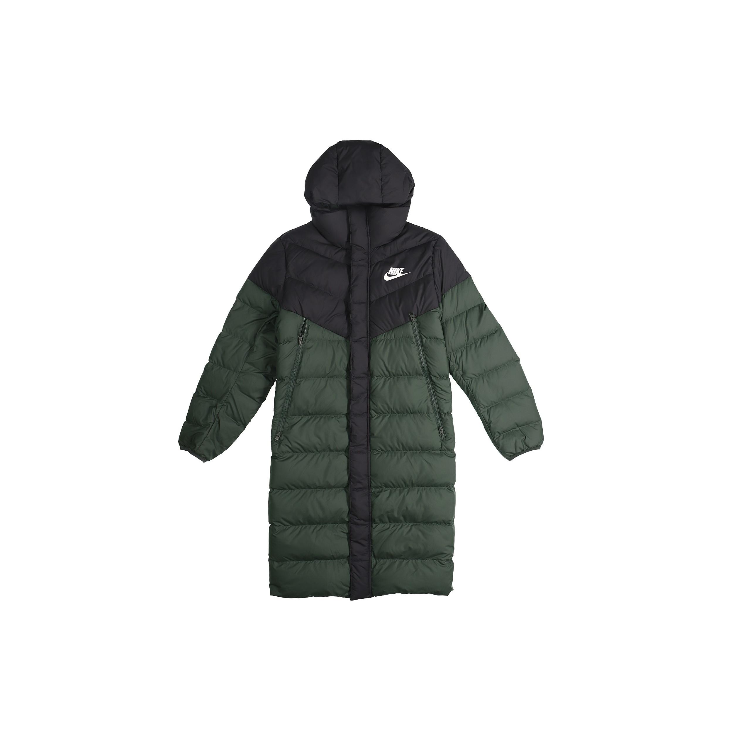 Nike Sportswear Windrunner Down Fill Long hooded down Jacket Green Men s AA8854-045 XL