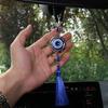 1 ks Démonské oko Autodoplňky Modré oči Retro přívěsek pro štěstí Dárky Ozdoby do auta Střapce