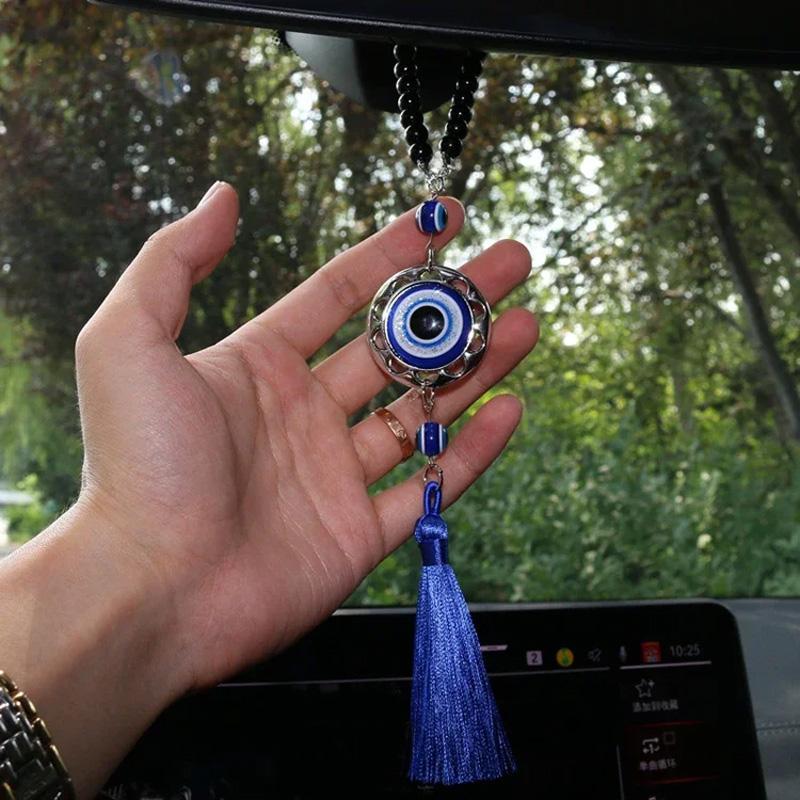 1 ks Démonské oko Autodoplňky Modré oči Retro přívěsek pro štěstí Dárky Ozdoby do auta Střapce