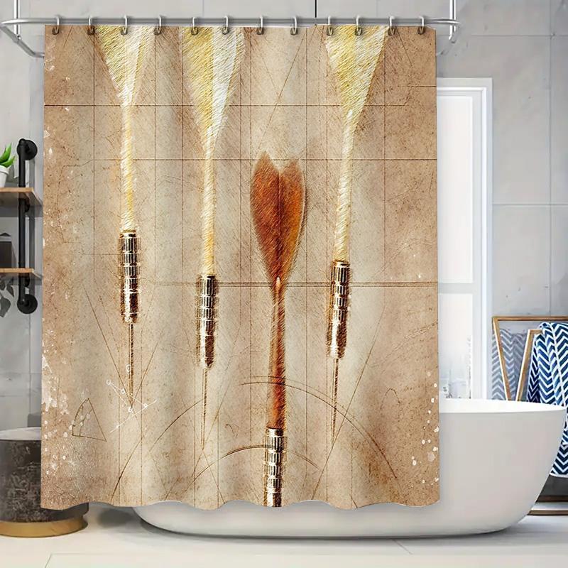 

Shower Curtain Set Waterproof Farmhouse Bathroom Decor Vintage Floral Rustic Country Chic Shower Liner Hooks Included W60H190(CM)-1 Pcs