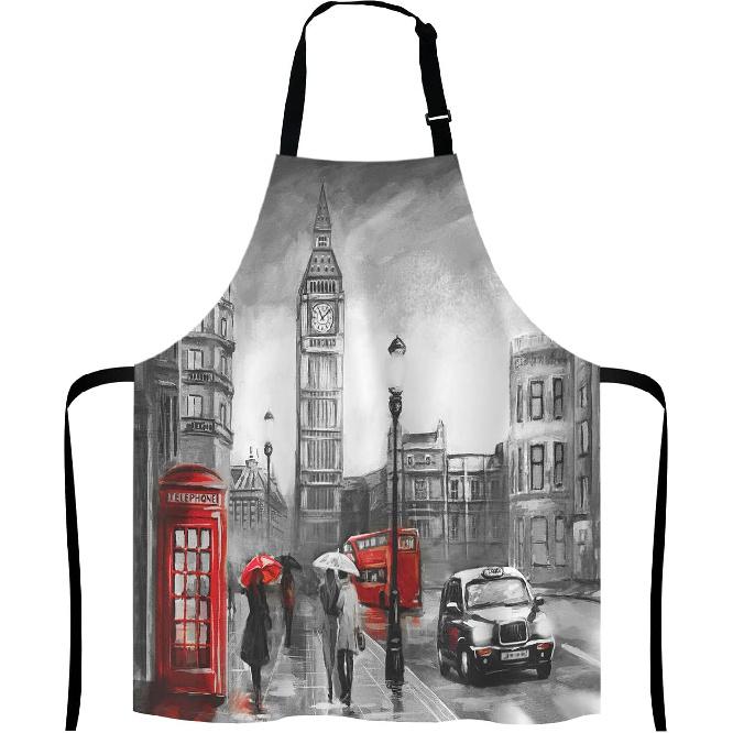 Cactus Adjustable Bib Apron, Tropical Watercolor Cactus Plants Cooking Kitchen Apron for Men Women