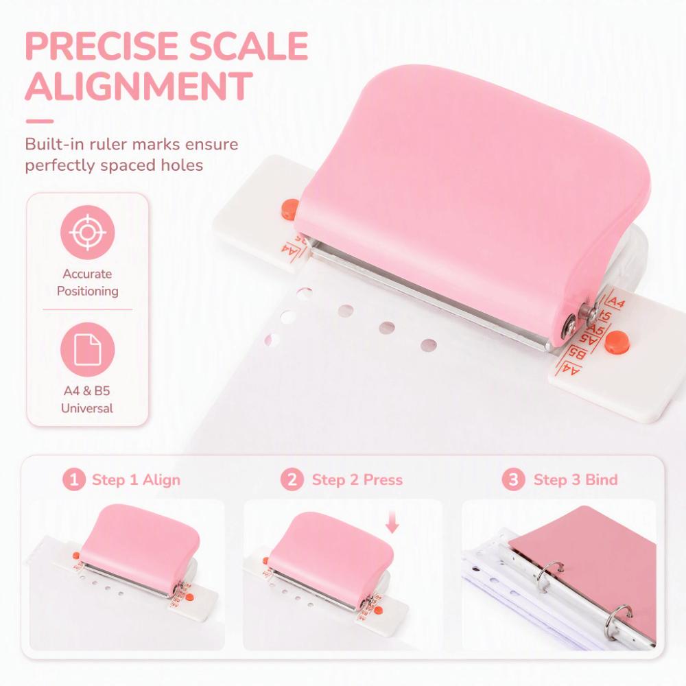 26 Hole Paper Hole Punch 30 Hole Loose Leaf Punching Machine Multi-Hole Paper Puncher For A4 Paper