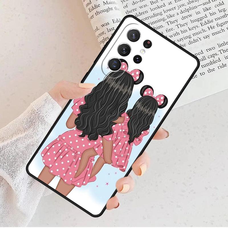 Baby Mom Girl Phone Case For Samsung Galaxy S25 S23 S30 S8 S21 S20 FE S24 S22 Note 10 20 Plus Lite Ultra