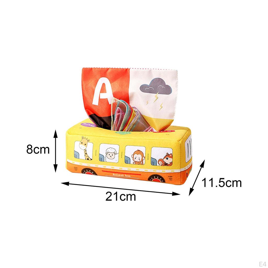 Baby Tissue Box Toy, Toys 6 To 12 Months Montessori for Babies, Infant Newborn Toddlers