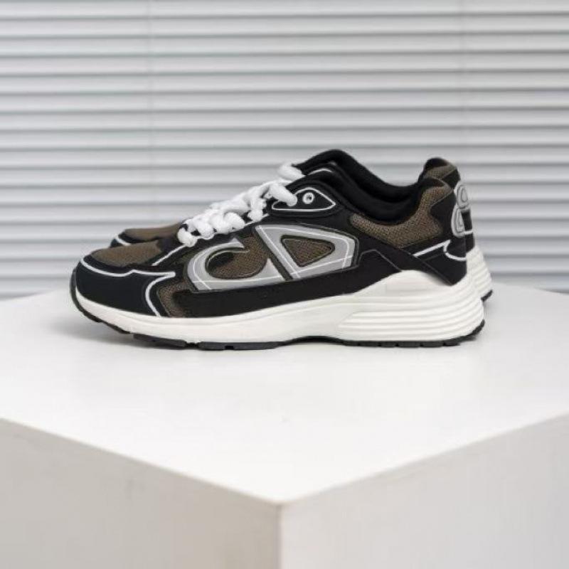 New versatile fashion casual men's and women's trend breathable sports shoes dad letter b30 heightening shoes