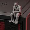 Fan Collectible 3D Printed Warrior Statue, Nordic Mythology Figurine with Material Statue Weapon, Ornament for Home Office Decoration