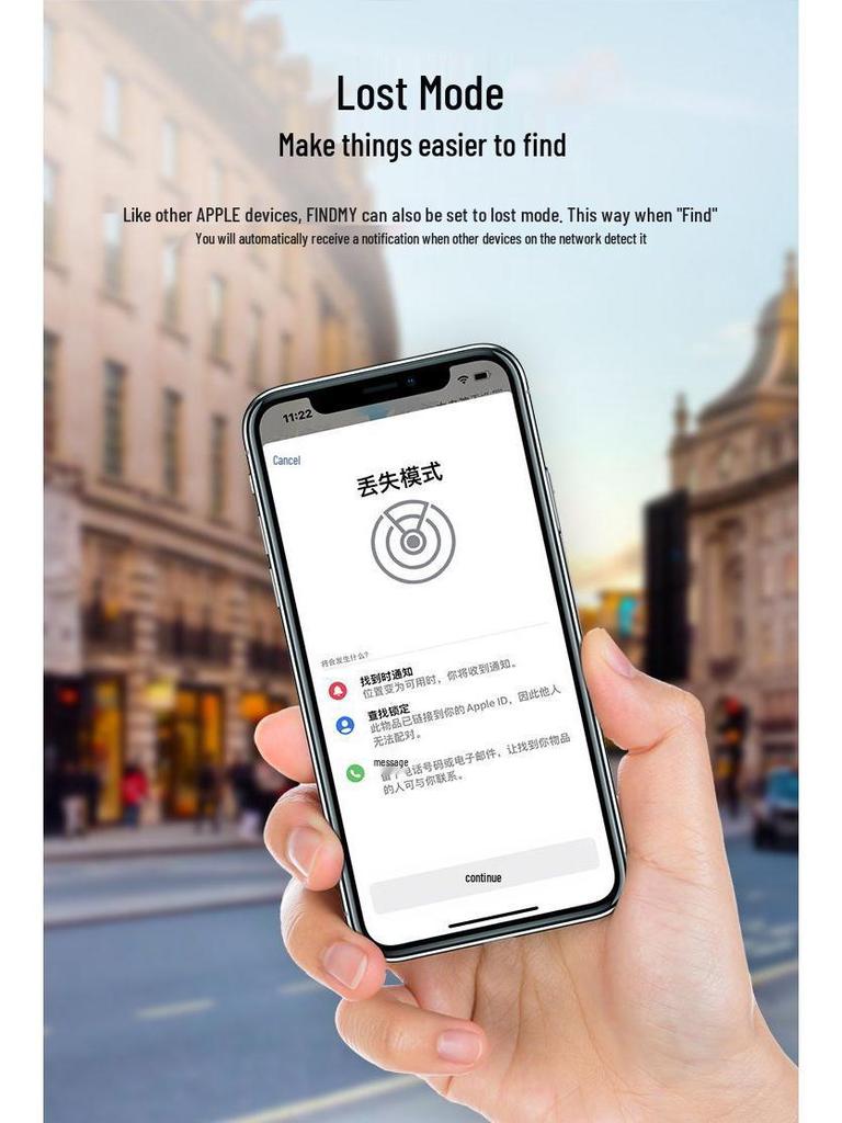 Airtag Alternative Locator - Anti-loss Tracker for Pets, Kids, and Keys, Compatible with Apple Devices