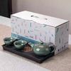 Kung Fu Tea Set Home One Pot Two Cups Tea Plate Small Ceramic Teapot Teacups Hotel Personal Small Sets Traveling