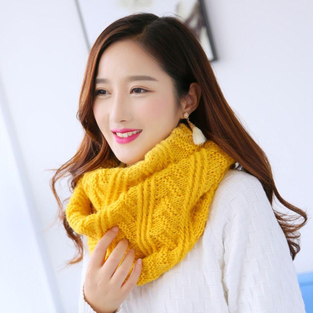 

Теплый зимний кашемировый шарф, мягкий вязаный шарф, корейские однотонные шарфы для девочек