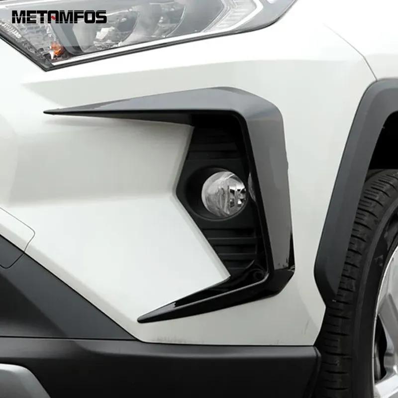 Front Fog Light Lamp Eyelid Eyebrow Trim For Toyota Rav4 Rav 4 Limited/LE/XLE/Hybrid -2024 2025 Carbon Fiber Car Accessories