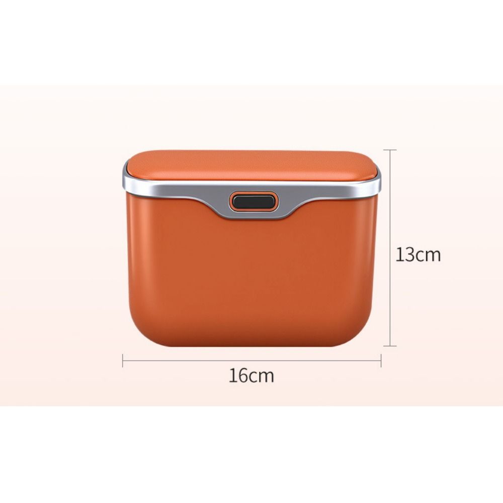 Waterproof Car Trash Can Solid Color Car Organizer Box  Auto Interior Accessories