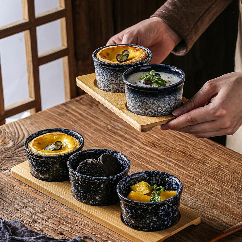 7,6 cm große japanische Gewürzschale, kreative Keramikschale für Sojasauce, Dip-Essig-Schale, runder kleiner Teller, Küchenutensilien, Geschirr