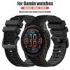 QuickFit 22/26mm Strap for Garmin Epix Pro/fenix 8 7 7X Pro Leather Silicone Watchband Forerunner 965 970 Enduro 3 Sport Bracele