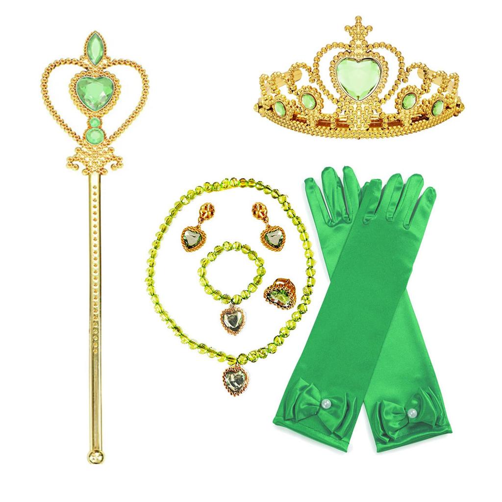 Tiana & Tinkerbell Green Cosplay Jewelry Set