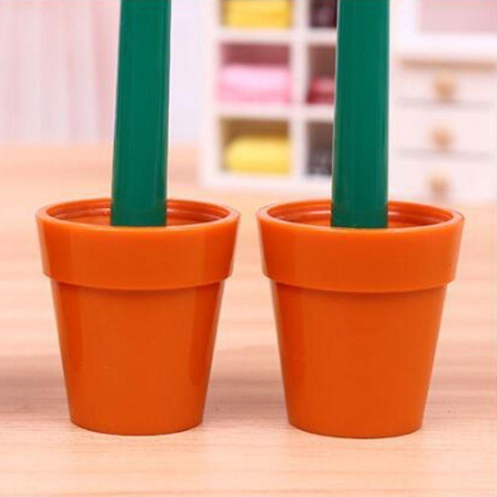 Cartoon Writing Signing Pen Soft rubber Sunflower Ballpoint Pen Sunflower Bonsai Ballpoint Pen