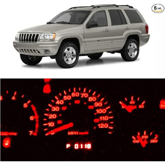 Суперяркие красные светодиодные лампочки для приборной панели, комплекты светодиодных огней для приборной панели для авто