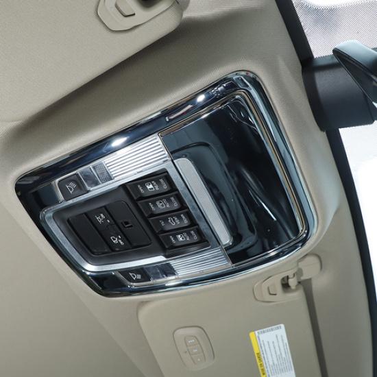 Chrome Interior Roof Reading Light Lamp Cover Trim Panel For Dodge Ram 1500 18+