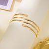 Metal Adjustable Snake Armband Multilayer Coil Hyperbolic Cuff Bangle Open Arm Bangles  Club