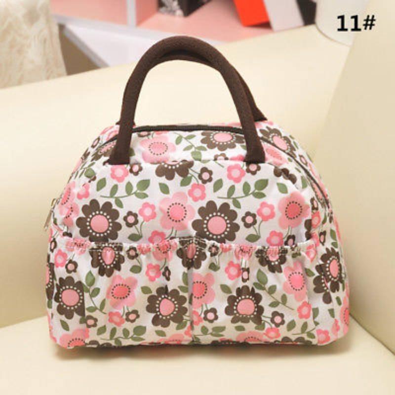 Handbag Ladies Spring Bento Fashion Casual Fine Print Practical Strap Double