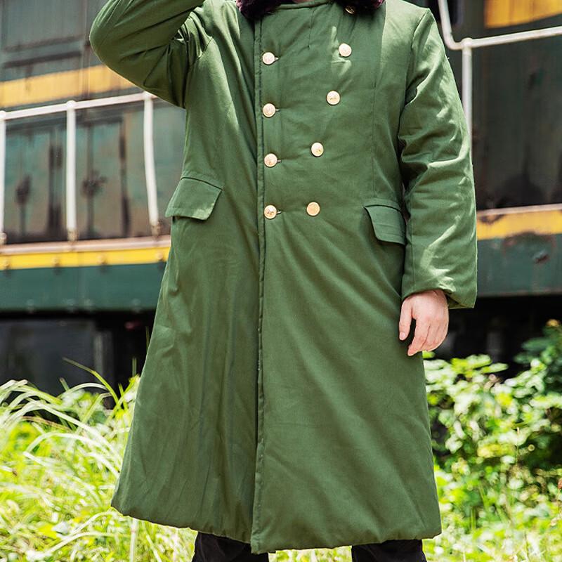 Men's Military Green Thickened Cotton Work Coat