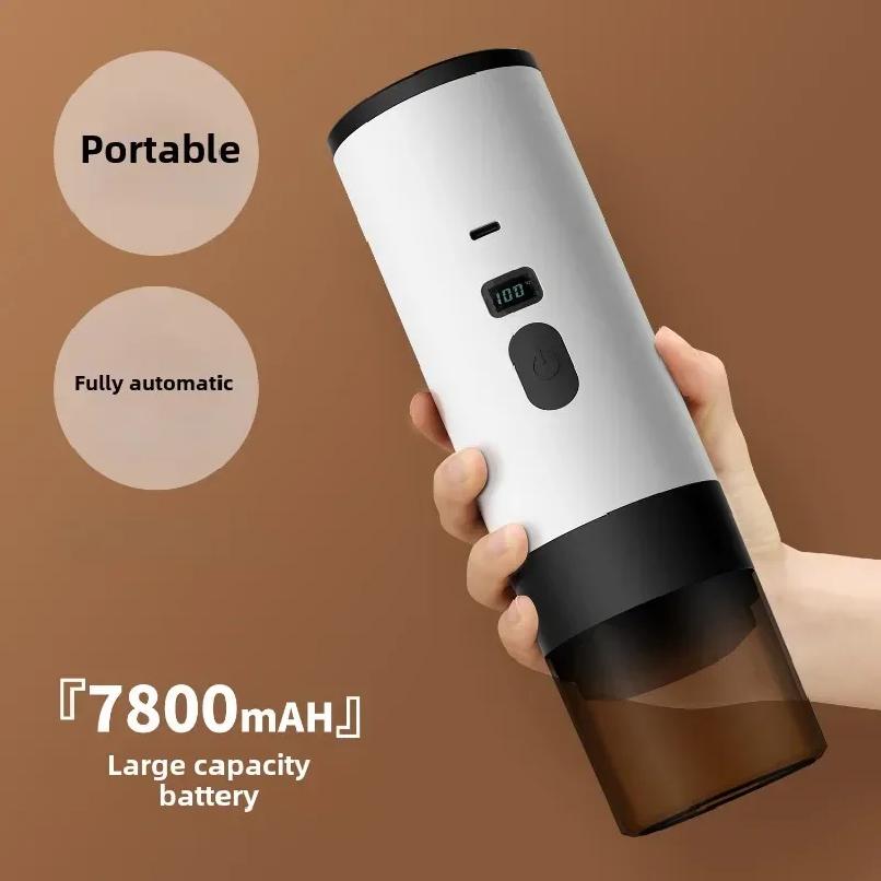 Macchina da Caffè Espresso Portatile 3 in 1 Alimentata via USB, Preparazione Rapida, Macchina da Caffè per Esterni con Power Bank per Casa, Campeggio, Viaggio