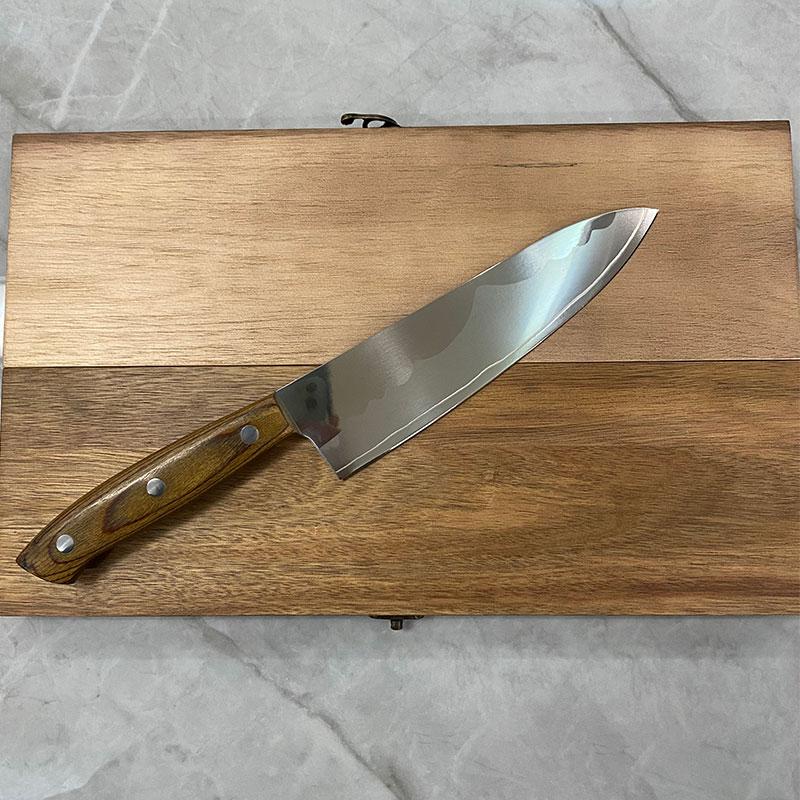 6.7 Inch Chef Knife Wood Handle 3 Layers Clad Steel 10Cr15CoMoV Blade Sharp Cleaver Slicing Japanese Kitchen Knife Cooking Tools