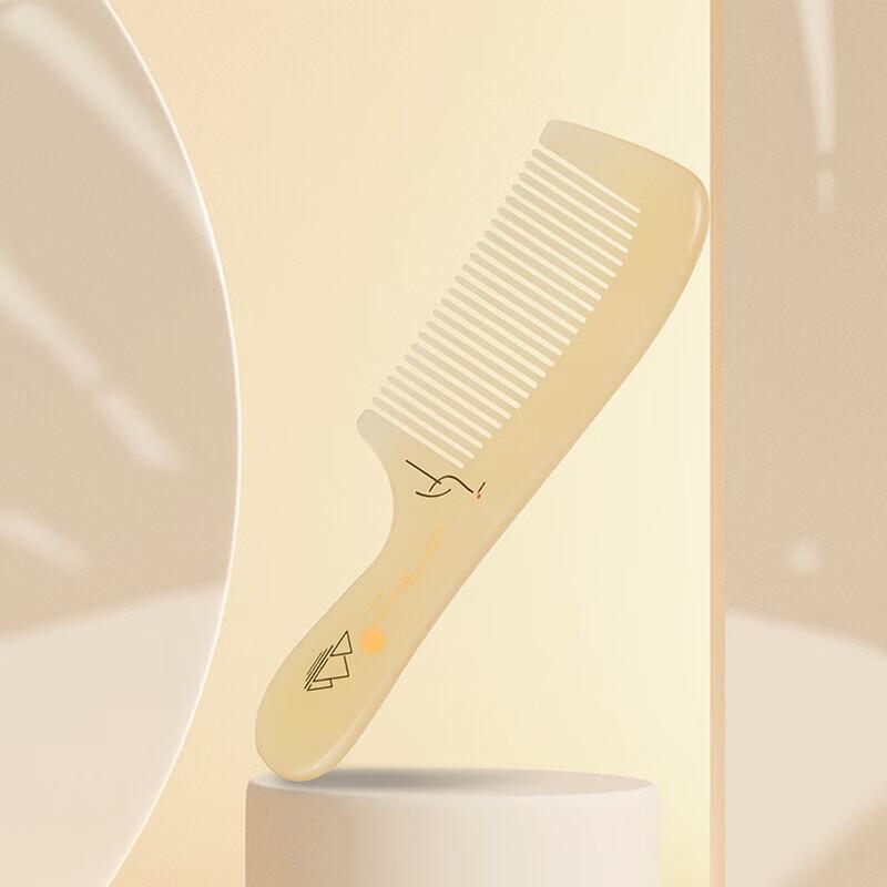 Tan Mujiang Xuan Niao Handled Horn Comb Gift Set