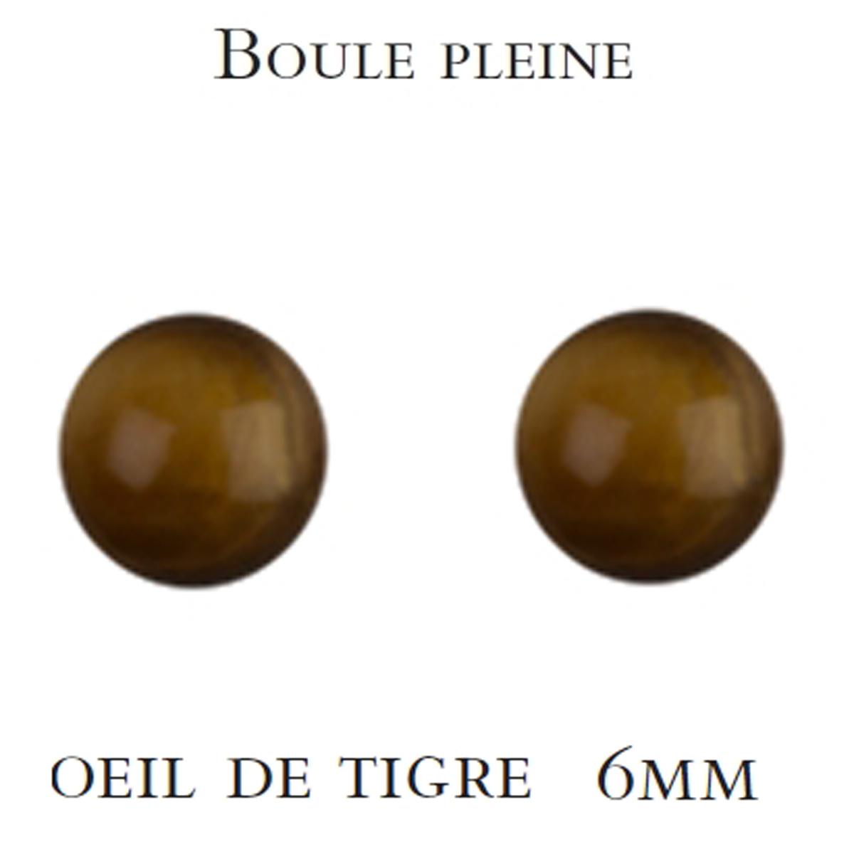 

Les Trésors De Lily [M6951] - Серьги Mineralia тигровый глаз - 6 мм